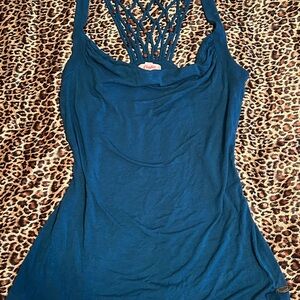 Express Teal Sleeveless Top